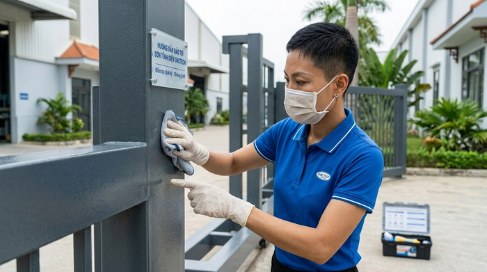 Bảo dưỡng sơn tĩnh điện ngoài trời tại Thanh Hóa để hạn chế gỉ