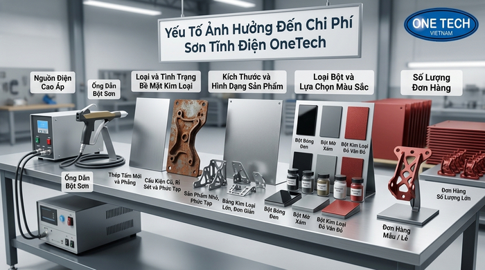 Các yếu tố ảnh hưởng đến báo giá sơn tĩnh điện Thanh Hóa
