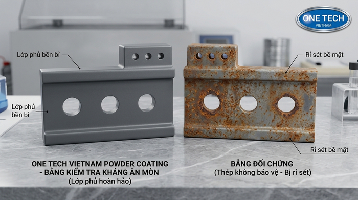 Sơn tĩnh điện có bị gỉ không Thanh Hóa trên bề mặt kim loại