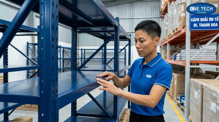 Ứng dụng sơn tĩnh điện cho kệ kho tại Thanh Hóa