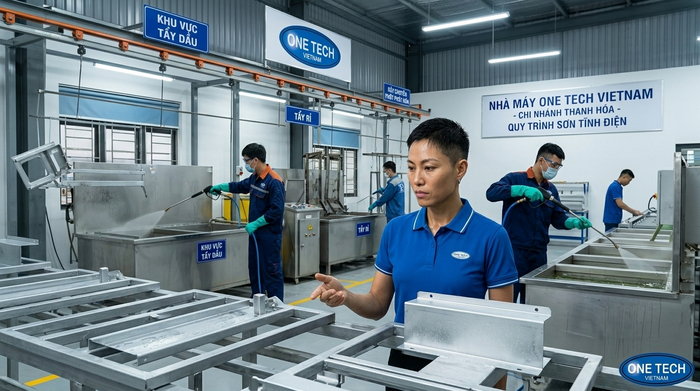 Xử lý bề mặt kim loại trước khi sơn tĩnh điện tại Thanh Hóa