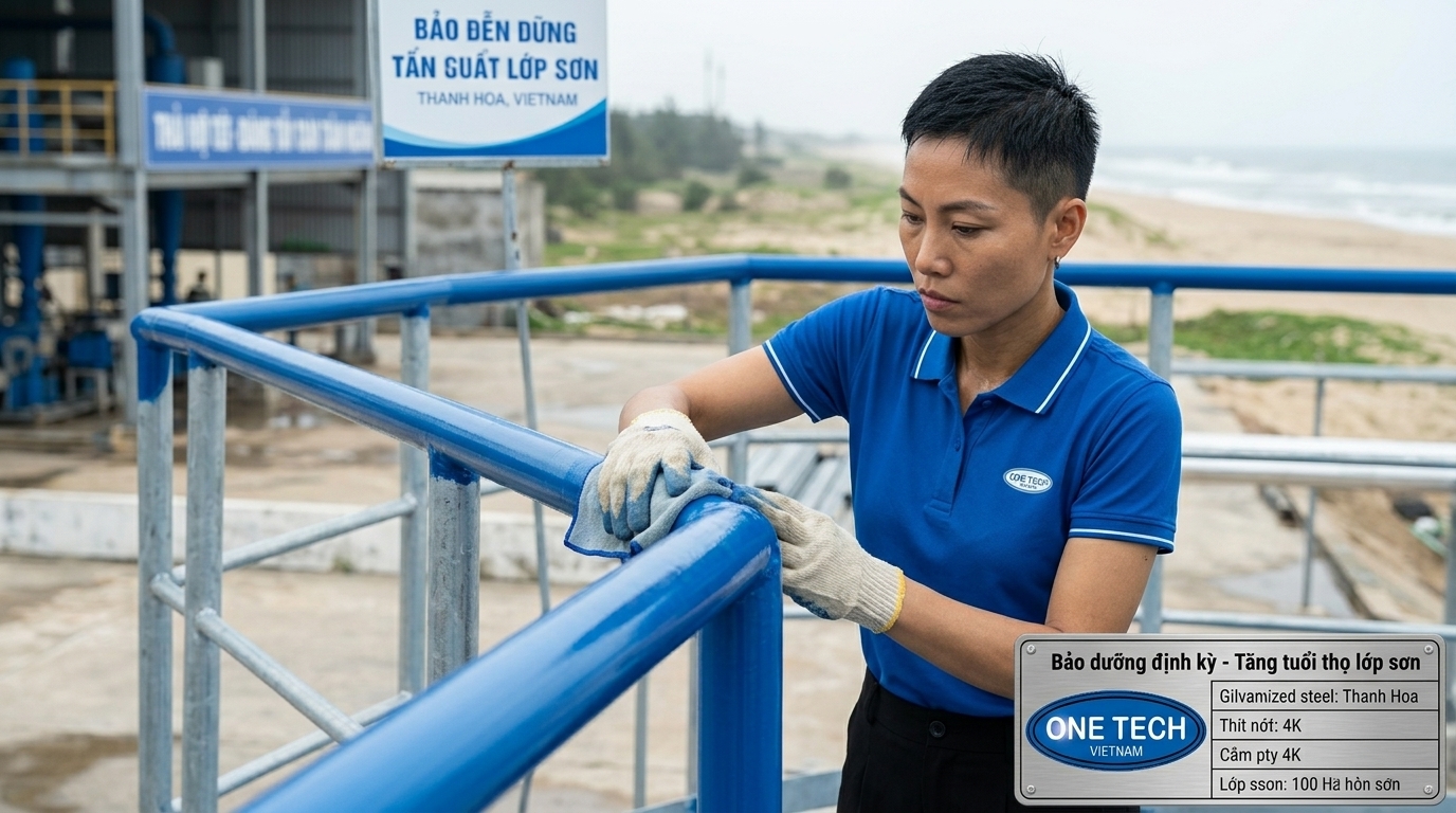 Bảo dưỡng sơn tĩnh điện định kỳ giúp hạn chế bong tróc tại Thanh Hóa