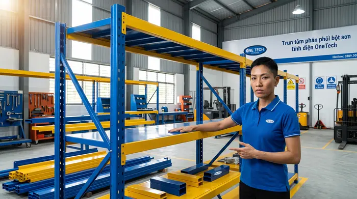 Bột sơn tĩnh điện cho kệ kho và thiết bị công nghiệp tại Thanh Hóa