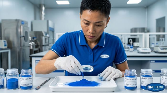 Kiểm tra chất lượng bột sơn tĩnh điện trước khi phun