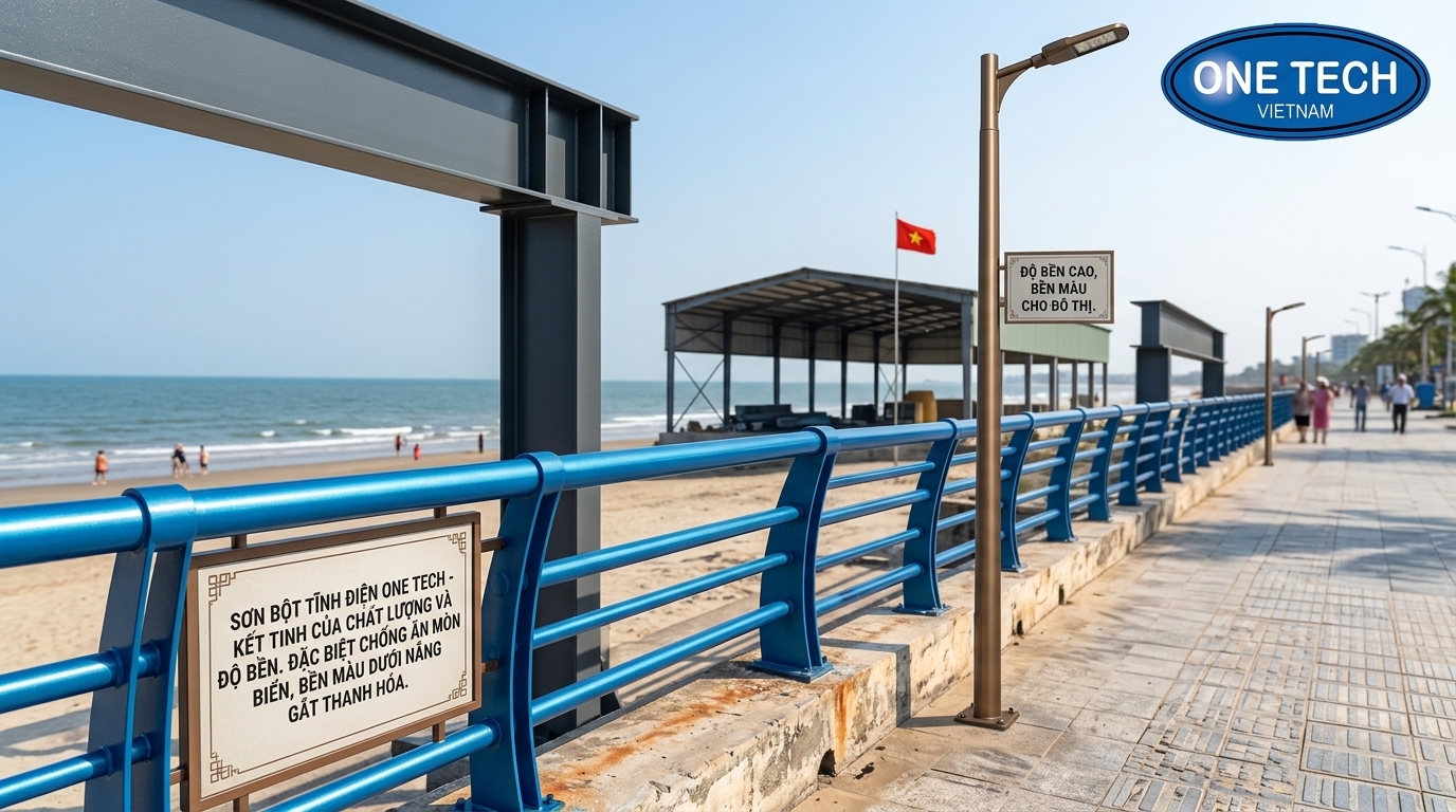 Màu sơn tĩnh điện ngoài trời tại Thanh Hóa Màu sơn tĩnh điện ngoài trời phù hợp khí hậu Thanh Hóa