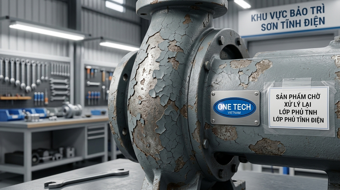 Bề mặt kim loại cần tẩy sơn tĩnh điện trước khi sơn lại tại Thanh Hóa