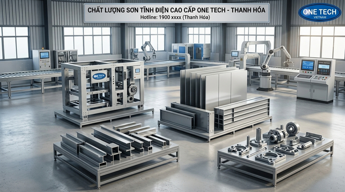 Ứng dụng sơn tĩnh điện trong cơ khí và sản xuất kim loại tại Thanh Hóa
