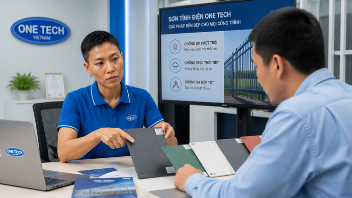 Sơn Tĩnh Điện Thanh Hóa thuộc OneTech Group hỗ trợ tư vấn báo giá OneTech tư vấn dịch vụ sơn tĩnh điện tại Thanh Hóa
