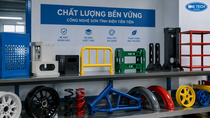 Dịch vụ sơn tĩnh điện công nghiệp Thanh Hóa Các sản phẩm cơ khí được sơn tĩnh điện tại Thanh Hóa